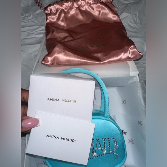 Amina Muaddi Super Amini Bella Mini Bag - Picture 3 of 5